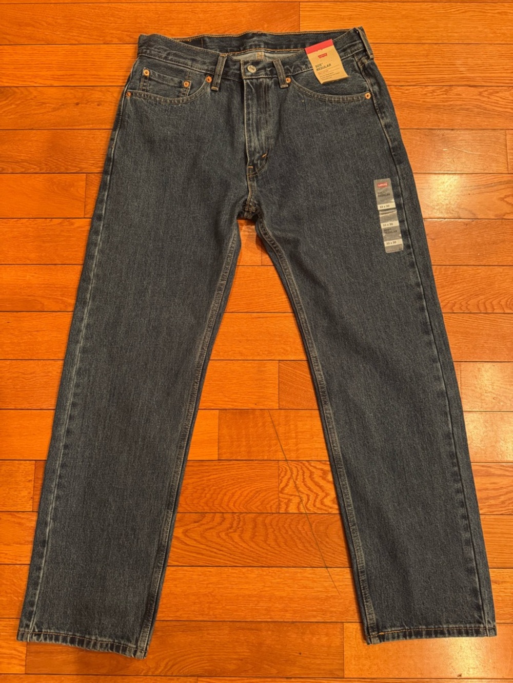 Levi’s 505 Relaxed Fit Jeans 33x30 NWT Dark Wash Tapered Leg